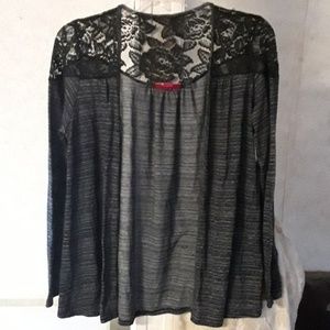 Mix & Co black gray camisole